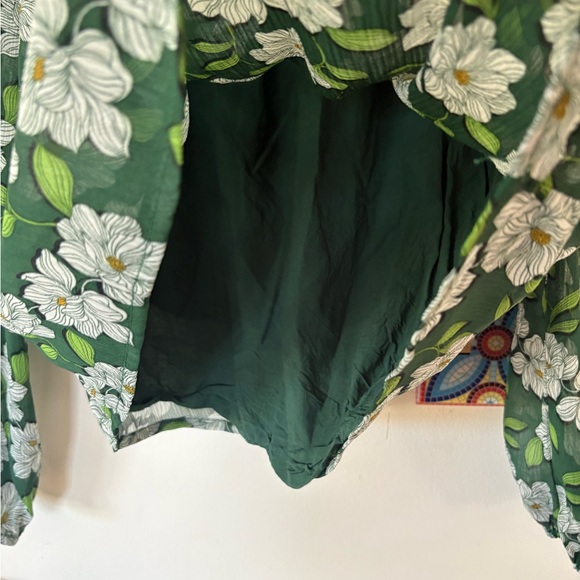 Draper James Green Floral Blouse - Picture 5 of 9